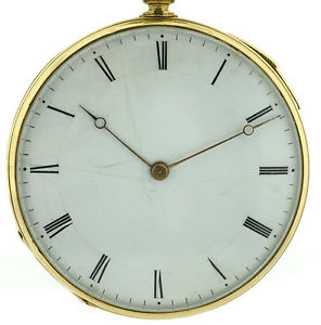 ¼ Repetition Biedermeier Herren Taschenuhr um 1840-60 585/14k Gold 47mm, 62,5g