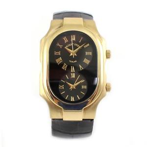 Large 18k Yellow Gold Philip Stein Teslar Watch