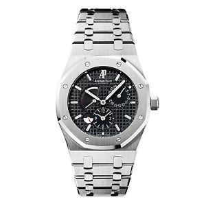 NEW Audemars Piguet Royal Oak Dual Time Steel 39mm Watch 26120ST.OO.1220ST.03