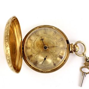 AS IS Antique 18k Yellow Gold Jos. Johnson Fusee Liverpool 1800s Pocket Watch
