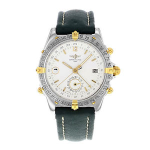Breitling Windrider Duograph B15047 Dos Tonos Inoxidable