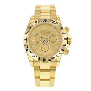Rolex Daytona 116528 CHS 18K Automático De Oro Amarillo Reloj Hombre