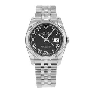 Rolex Datejust 116234 bkrj Acero Inoxidable & 18K Oro Blanco Automático Hombres