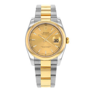 Rolex Datejust 116203 Acero & 18K Automático De Oro Amarillo Reloj Hombre