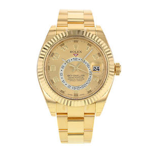 Rolex Sky-Dweller 326938 18K Automático De Oro Amarillo Reloj Hombre