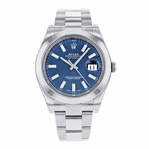 Rolex Datejust II 116300 BLIO Acciaio Inox Automatico Per Uomini Orologio