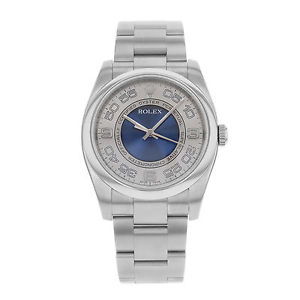 Rolex Sin Fecha 116000 sblao Acero Inoxidable Automático Reloj Hombre