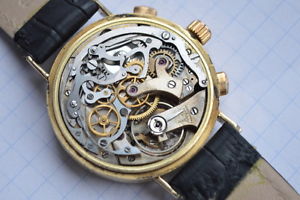 Minerva Chronograph, Gold 14 k 585