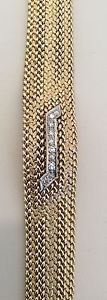 14k Gold Peek-a-Boo Mesh Diamond Watch