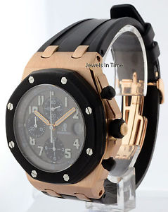 Audemars Piguet Royal Oak Offshore 18k Rose Gold Mens Watch Box/Papers 25940OK