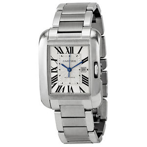 Cartier Cierre Inglés W5310009 Acero Inoxidable Automático Reloj Hombre