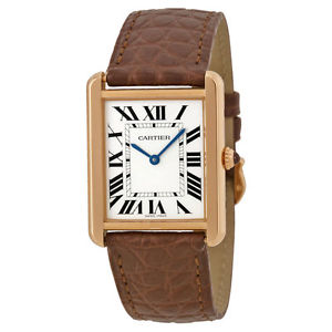 Cartier Solo Tanque W5200025 18k Oro Rosa &