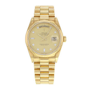 Rolex giorno-data 18038 18K Giallo Oro Automatico Orologio Da Uomo
