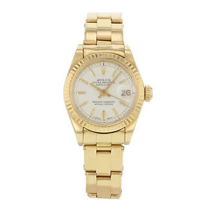 Rolex Datejust 6917 18K Giallo Oro Automatico Orologio Da Donna