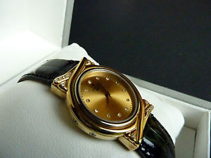 T176  Junghans Gold 585 Erste Damen Funk Armbanduhr der Welt Sammleruhr ungetrag