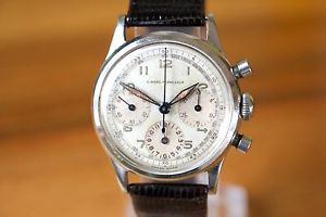 ORIGINAL VINTAGE PILOT GIRARD PERREGAUX CHRONOGRAPH WATCH UNIVERSAL GENEVE 281