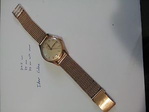 14K Rose Gold Men's Vintage Doxa Mechanical Analog watch, RARE! Great Condition!