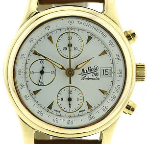 Du Bois 1785 Herren Armbanduhr Chronograph in 750/18k Gold, Automatik