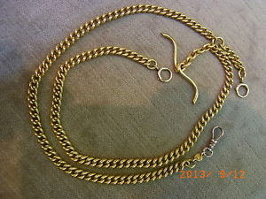 GOLD 750er TASCHENUHR-KETTE 105g.64cm Antik um 1900 aber BESTENS !