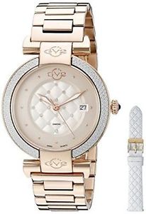 GV2 by Gevril Women's 1502 Berletta Analog Display Swiss Quartz Gold Watch
