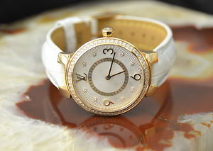 LOUIS VUITTON Tambour Monogram Elitäre DAMENUHR mit BRILLANTEN | 750er RoséGold