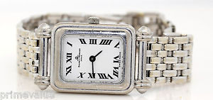 GORGEOUS LADIES 18K WHITE GOLD BAUME AND MERCIER WATCH! SOLID 18K WHITE GOLD M15