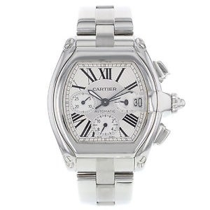 Cartier Roadster Cronógrafo XL W62019X6 Acero Inoxidable Automático Reloj Hombre