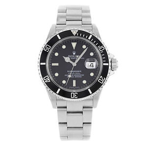 Rolex Submariner Data 16610 Acciaio Inox Automatico Per Uomini Orologio