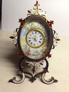Early 18 Century Key Set-Key Wind Enamel Fancy Dial Gold Hands Museum Piece