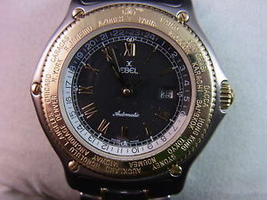 EBEL VOYAGER Automatik Gross  Stahl/Gold Box + Rechnung
