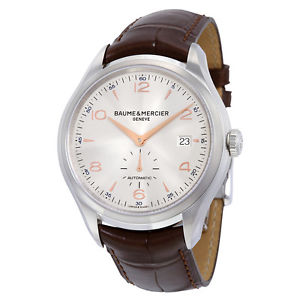 Baume and Mercier Clifton Silver Dial Mens Watch 10054