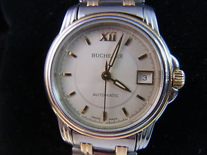 BUCHERER ARCHIMEDES Damen  Stahl/Gold Box + Papiere