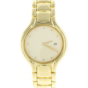 Ebel Beluga 884960 18K Gelbgold & Brillanten Quarz Damenuhr