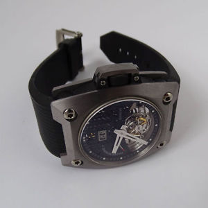 Wyler Tourbillon Black Tantalum Titanium Carbon Fiber Wristwatch