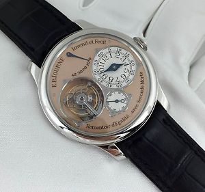 F.P.Journe Dead Beat Seconds Tourbillon Gold Dial Platinum 40mm
