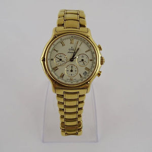 Ebel 1911 Chronograph Full Gold Wristwatch