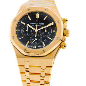 Audemars Piguet Royal Oak Rose Gold Chronograph Black Dial 26320OR.OO.1220OR.01