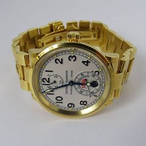 Ulysse Nardin Marine Chronometer full gold Wristwatch