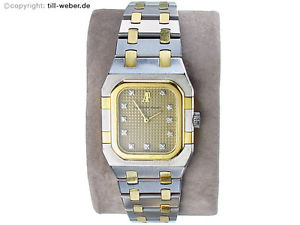 Audemars Piguet "Royal Oak" Diamanten Stahl Gold