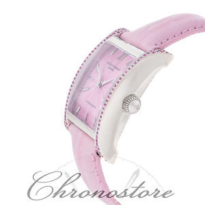 Cuervo Y Sobrinos Habana Esplendidos 18K Gold Pink Sapphire Women's Watch