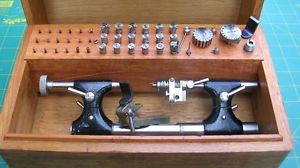 SUPERB COMPLETE SWISS STEINER HORIA T50 WATCHMAKER LATHE KIT TOOL PIVOTL@@K!