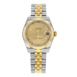 Rolex Datejust 178273 CHIJ Acciaio & 18K Oro Giallo Orologio Automatico Unisex