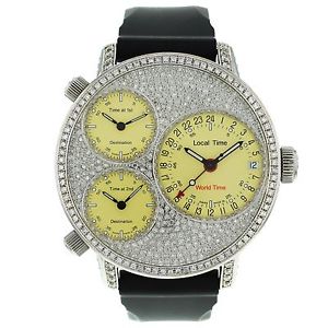 Glycine Airman 7 3829 Factory Diamond Stainless Steel Men's Watch