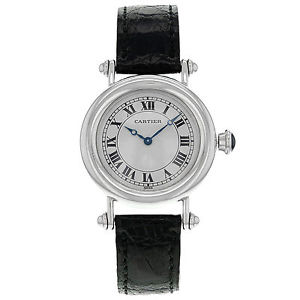 Cartier Diablo 1463.1 Platinum mano de viento Mediano Reloj Mujer