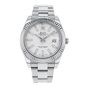 Rolex Datejust II 116334 WIO 18K Oro Blanco & Acero Reloj Automático De Hombre