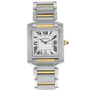 Cartier Cierre Francesa W51005Q4 Acero Y Dorado Reloj Automático De Hombre