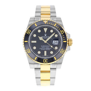 Rolex Submarinista 116613LN Acero & 18K Automático De Oro Amarillo Reloj Hombre