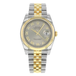 Rolex Datejust 116233 GRJ Acero & 18K Automático De Oro Amarillo Reloj Hombre