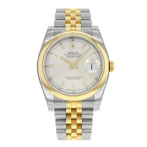 Rolex Datejust 116203 SSJ Acciaio & 18K Giallo Oro Automatico Orologio Da Uomo