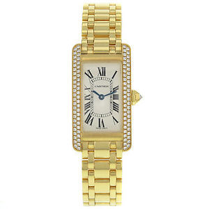 Cartier Tank Americaine WB7043JQ Diamante 18K Giallo